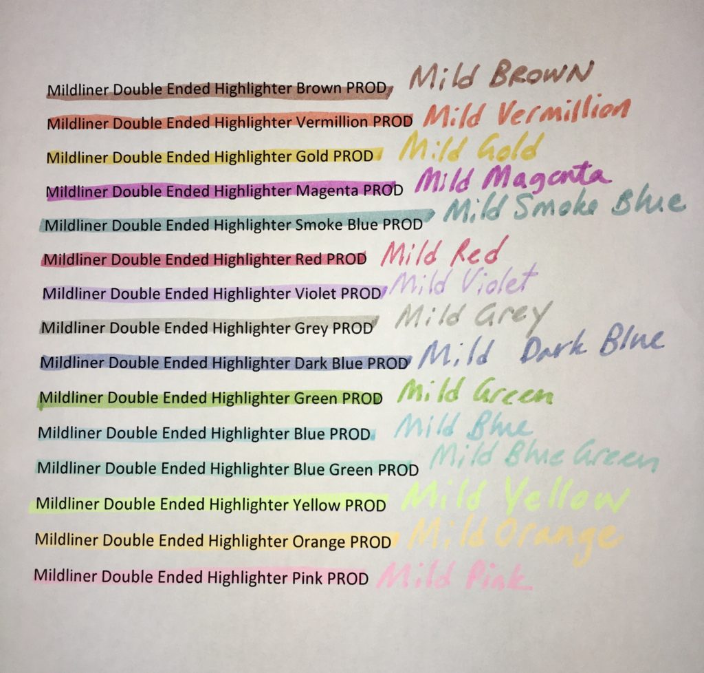 Mildliner Colors